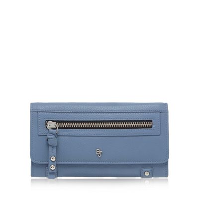 Light blue large flap-over purse